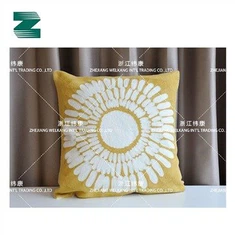 Biely vyšívací vankúš z polyesterového bavlneného plátna